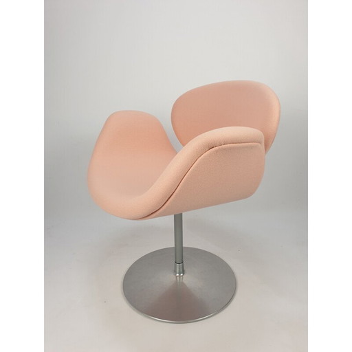 Vintage Tulip wool armchair by Pierre Paulin for Artifort, 1980s