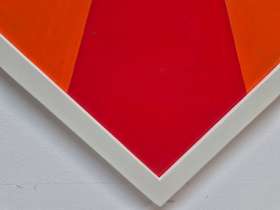 Image 1 of Frédéric Belser, Swiss, born in Geneva in 1929, oil on canvas, geometric abstraction, 50 x 50 cm