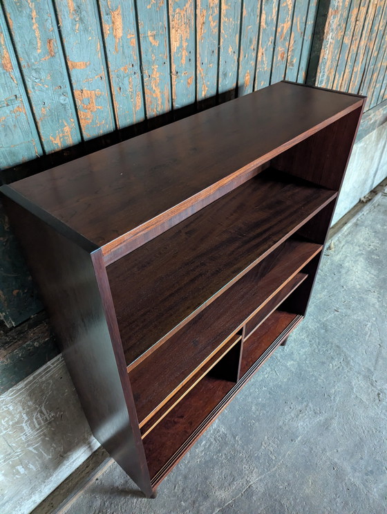 Image 1 of Armoire murale danoise vintage - tiroirs en verre