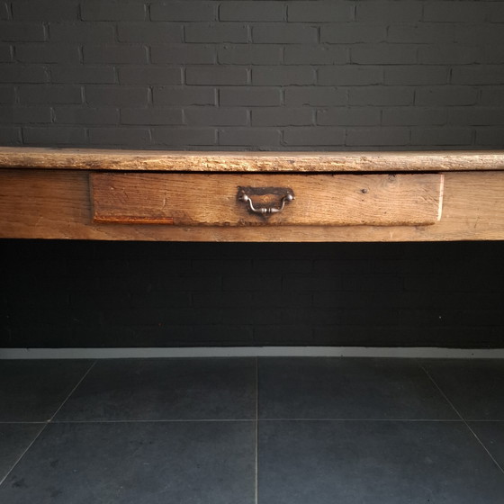 Image 1 of Mesa de granja francesa antigua 228x85 roble