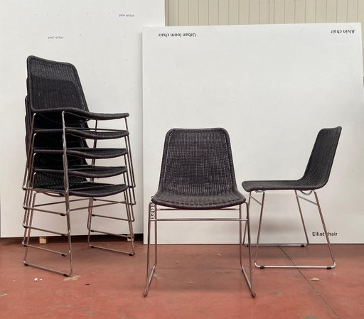 8 x C607 chair (1964) by Yuzuru Yamakawa | Feelgood Designs