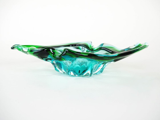 Image 1 of Plat en verre de Murano, design italien, années 1960, fabriqué en Italie