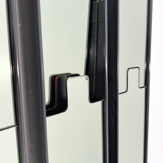Set di 4 Specchi & Appendiabiti Smoke Gronda di Luciano Bertoncini per Elco, anni '70 – Glass, Metal (photo 4 of 8)