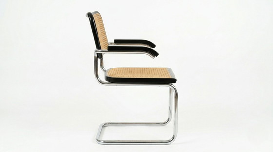 Image 1 of Fauteuil Cesca B64 noir Bauhaus Marcel Breuer, Italie