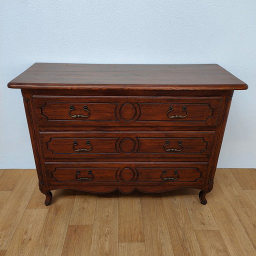 Vintage rustic wooden chest of drawers