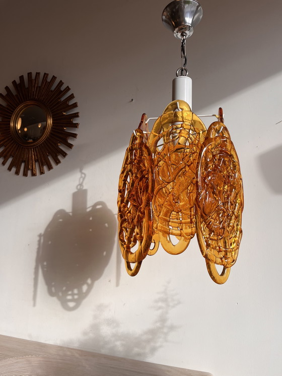 Image 1 of Mid-Century Murano Vistosi Mazzega Lamp