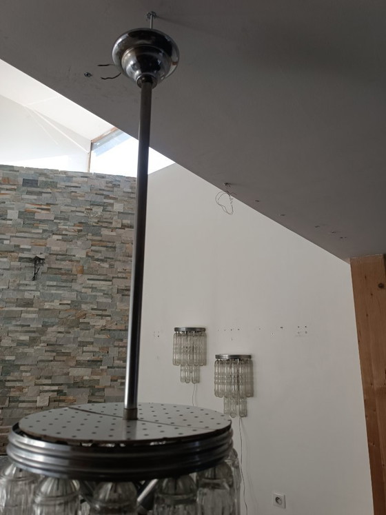 Image 1 of Set of Murano glass light fixtures by Venini, 1970s