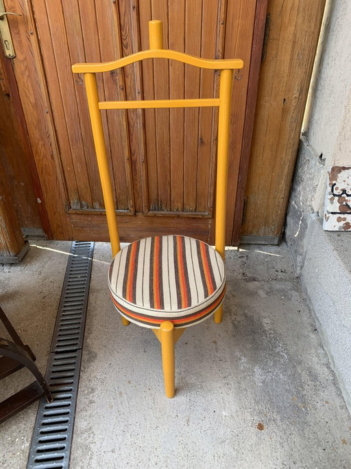 Vintage Valet Stand met Zitting, Jaren 50