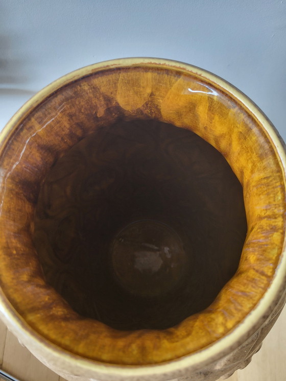 Image 1 of Vintage Floor Vase XXL, Ceramic, Bay, Numbered 76/50, West Germany