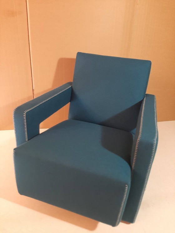 Image 1 of CASSINA 637 UTRECHT fauteuil (NIEUW, NOOIT GEBRUIKT) in 13L OTHANIO WOL met natuurlijke draadstiksels en paardenpunt