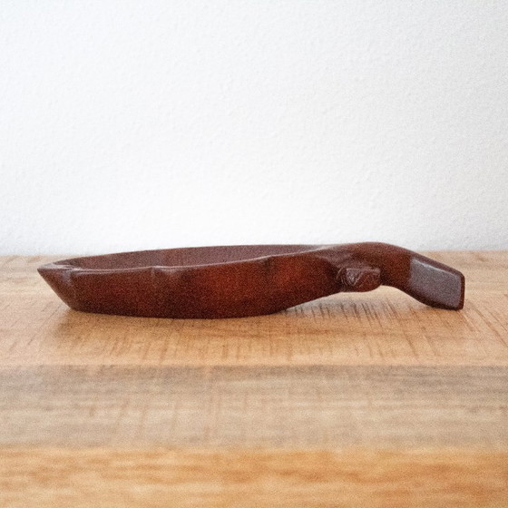 Handgeschnitzte Eichenblattschale mit Eichel: Herbstdekoration – Dekorative Objekte, Wood (photo 5 of 10)