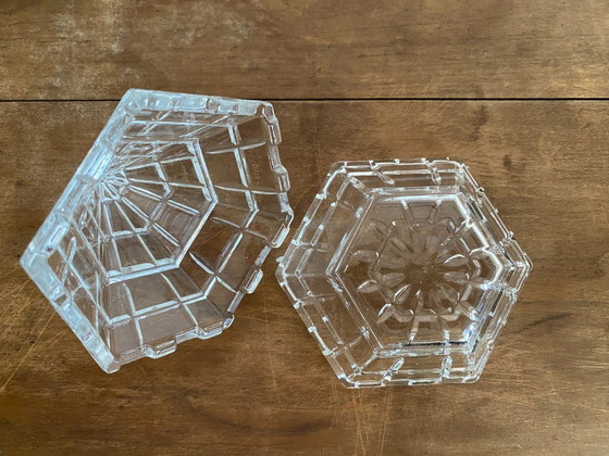 Vintage Italiaanse geometrische glazen piramide sieradendoos, jaren 70 – Decoratieve objecten, Glass (photo 6 of 10)