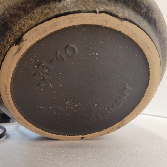 Image 1 of Lampe en céramique Fat Lava avec abat-jour original, Scheurich Keramik, 60's - Allemagne