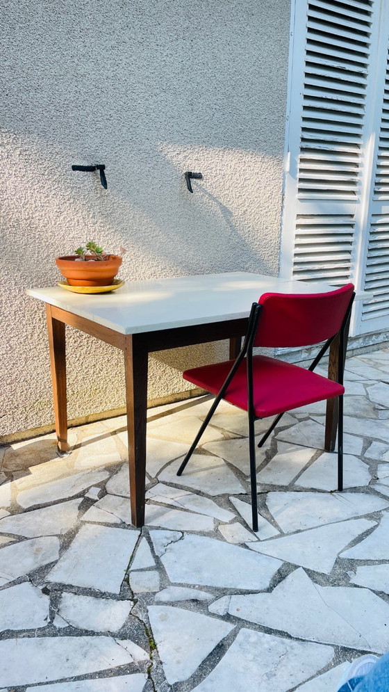 Image 1 of Vintage Solid Oak Farmhouse Table