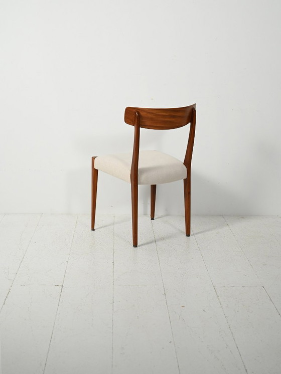 Image 1 of Set of six Scandinavian teak dining chairs, 1960s