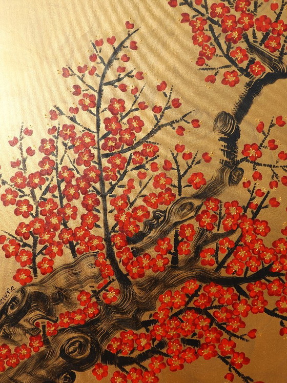 Love Birds J537 - Grande Peinture Originale – Peintures et dessins, Canvas (photo 5 of 14)