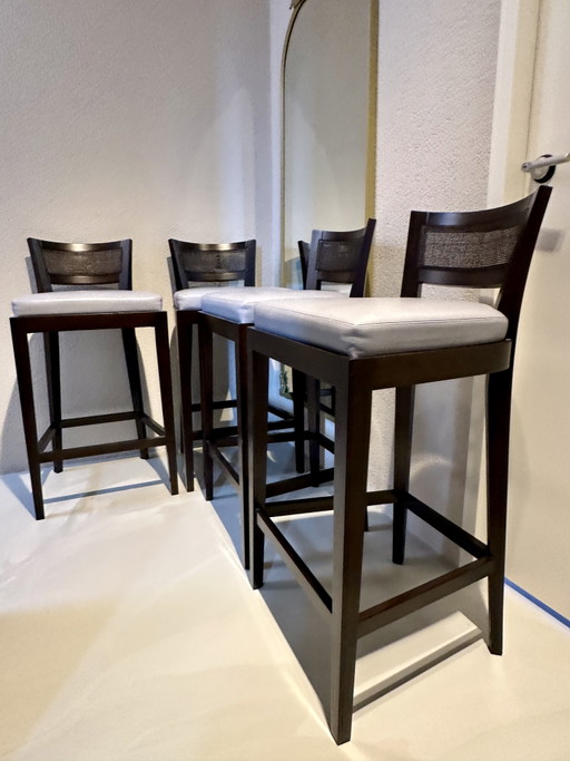 Promemoria Caffè by Romeo Sozzi barkruk barkruk 4 stuks – barkrukken, Wood, Leather (photo 2 of 12)