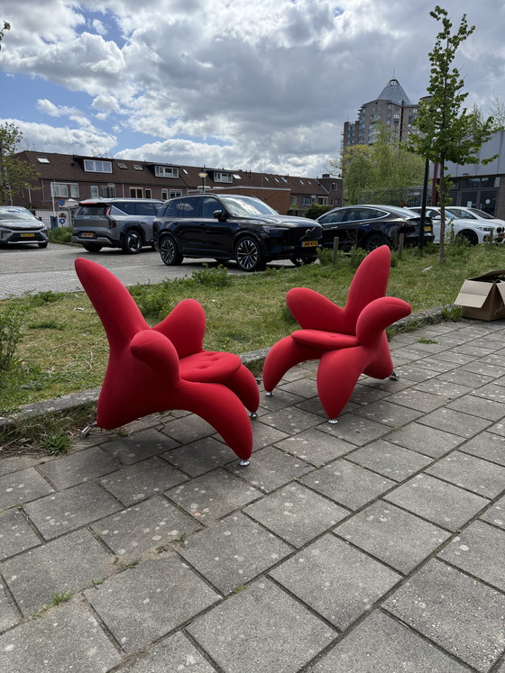 Image 1 of 2x 'Lily chair' armchairs, style Masanori Umeda '90