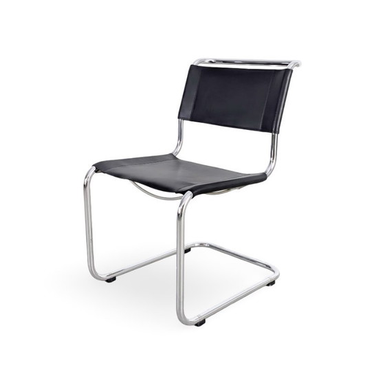 Image 1 of Set of 5 Thonet chairs S33 Mart Stam cantilever Bauhaus black