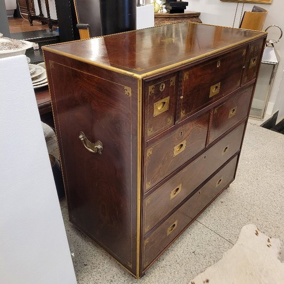 Image 1 of Campagnetafel, mahoniehout, begin 20e eeuw – Verenigd Koninkrijk