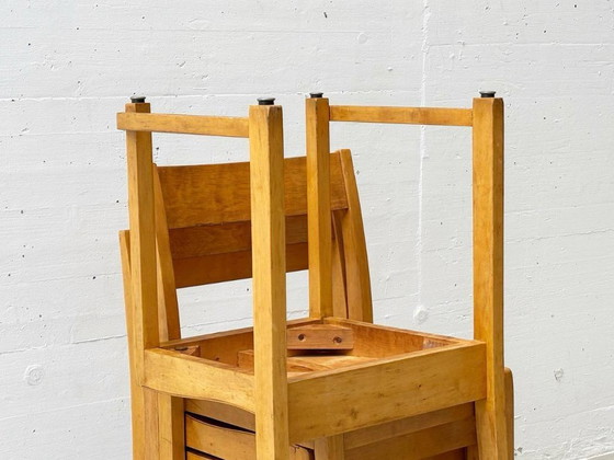 Image 1 of Set di 4 sedie da orchestra di Sven Markelius, anni '40