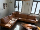 Jori leather corner sofa