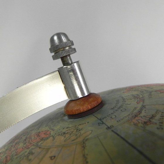 Image 1 of Rath Globe of papier-mâché on a wooden base, 1975