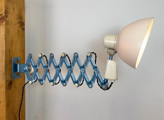 Image 1 of Industrielle Scherenlampe aus Ostdeutschland von Reif Dresden, 1950er Jahre