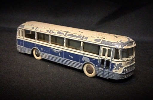 Autobús de juguete Dinky Toys vintage, modelo coleccionable de metal de 15 cm de largo - 2Y02