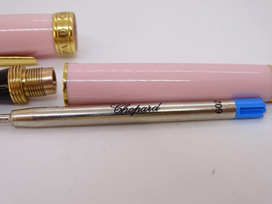 Image 1 of Chopard Special Edition “Happy fish” ballpoint pen, pink resin, gold plated and diamonds, 21st century – Switzerland
