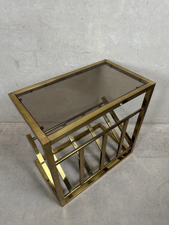 Image 1 of Vintage side table / magazine rack - Belgochrom