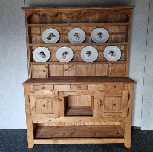 Savoyard Alpine china cabinet 1920s