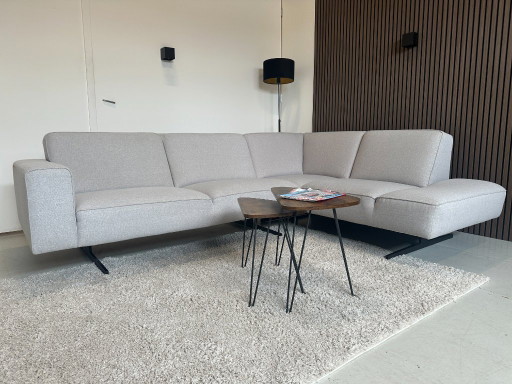 Divano angolare grigio chiaro 270x198 cm
