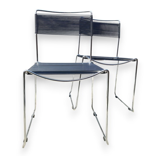 2x chaises empilables Jodi Spaghetti, Sintesi, Italie, 1980