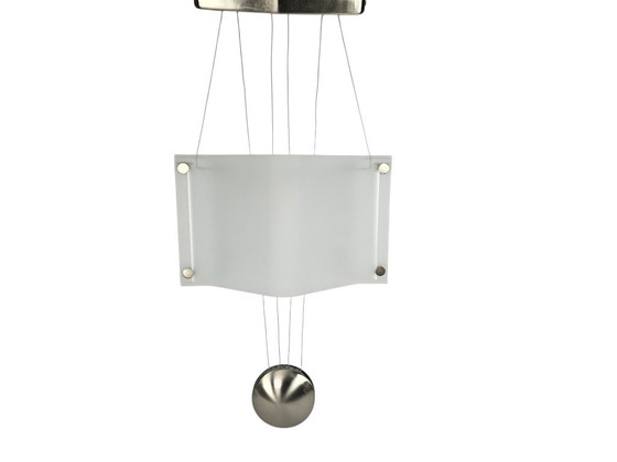 Image 1 of Lumi Moda - vetro satinato - lampada a sospensione - Made in Italy - anni '80