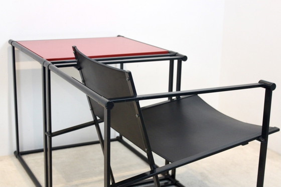 FM62 Cubic Tafel van Radboud van Beekum voor Pastoe, Koffietafelboeken, Hout, Metaal, Rood (foto 5 van 15)