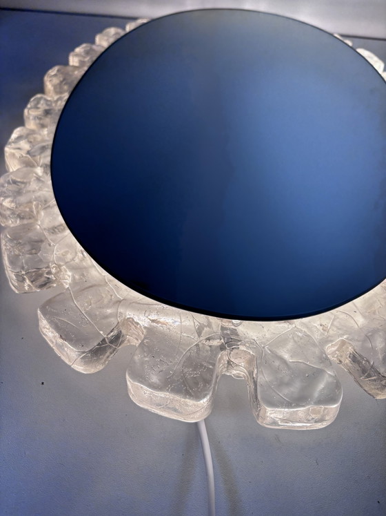Vintage Hillebrand Verlichte Spiegel – Jars '60/'70 – Ice Glass / Sugar Glass – Plastic (photo 3 of 11)