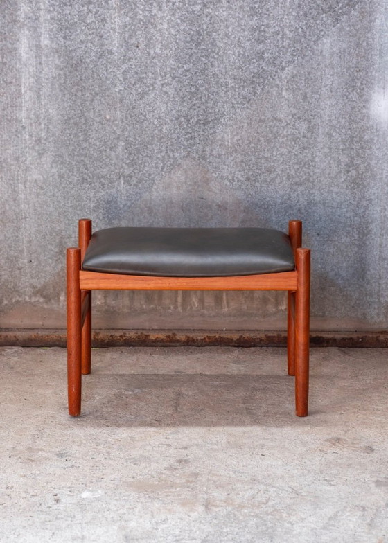Image 1 of Hugo Frandsen Ottoman van Spøttrup, Denemarken uit de jaren 60