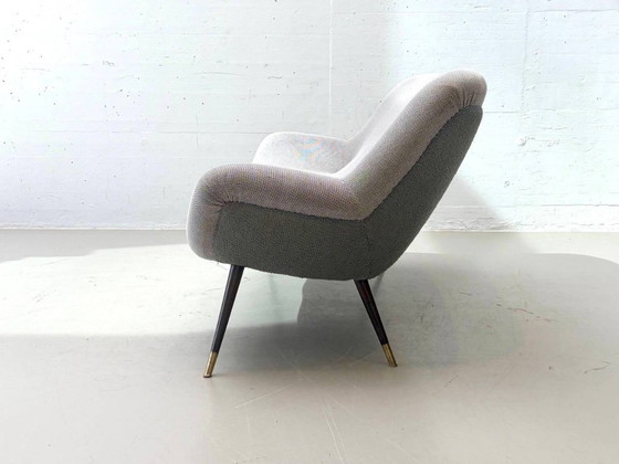 Vintage Mid-Century 2-Seater Sofa, 1950s – 2 seaters, Textile (photo 11 of 13)