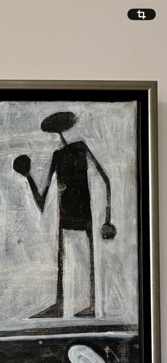 Image 1 of Schilderij ingelijst in baklijst van Oleg Chernykh