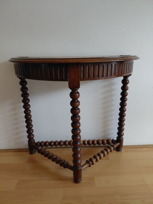 19 eeuwe Hollandse half maan tafel.