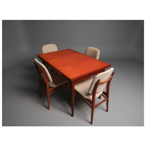 Image 1 of Vintage Fristho uitschuifbare eettafel in teak uit 1966