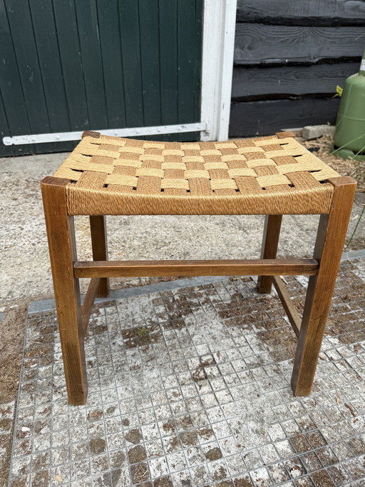 Danish design vintage papercord stool