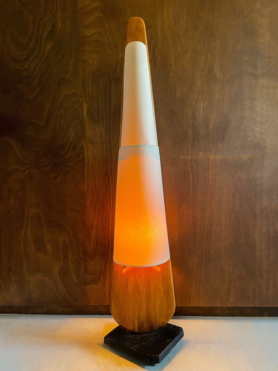 Image 1 of Lampadaire Vintage en Bois Massif