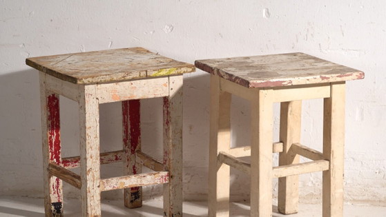 Antique bedside tables in pine wood – Central Europe, circa 1940 #11 – Nightstands, Rustic (photo 3 of 40)