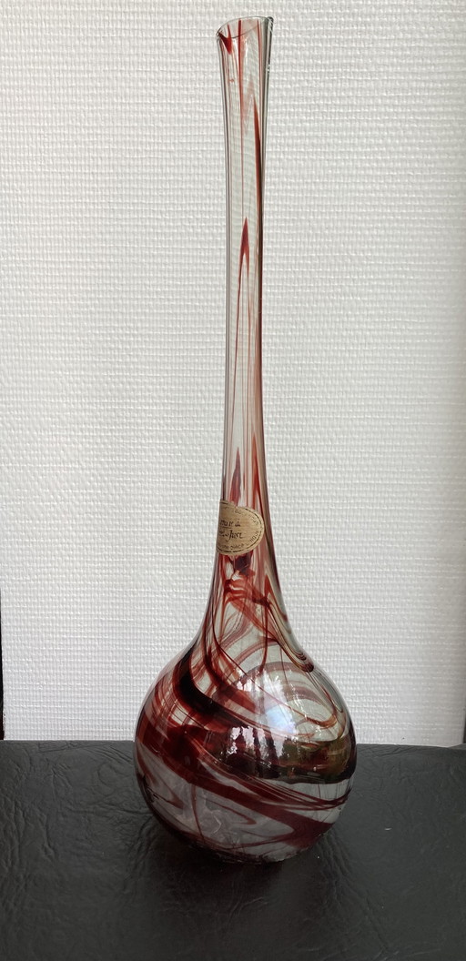 Vintage elegant glass vase