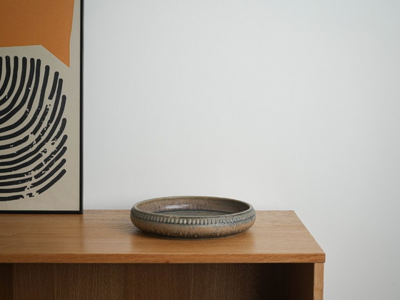 Ceramic bowl, Danish design, 1960s, manufactured by LoveMose, Blue, Vintage (photo 9 of 9)