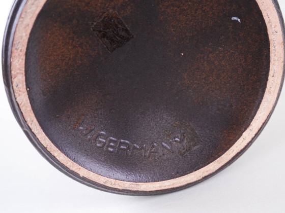 Image 1 of Ceramic vase with a handle, German design, 1960s, made in West Germany