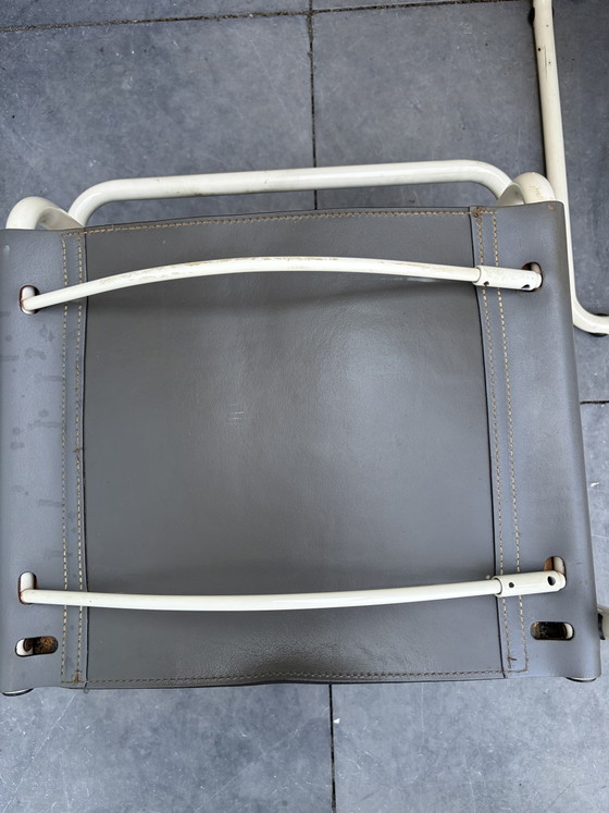 4 Mart Stam Bauhaus Sledestoelen Buisframe Midcentury – Mart Stam, Bauhaus, Eetkamerstoelen, Leather, Metal (photo 8 of 8)
