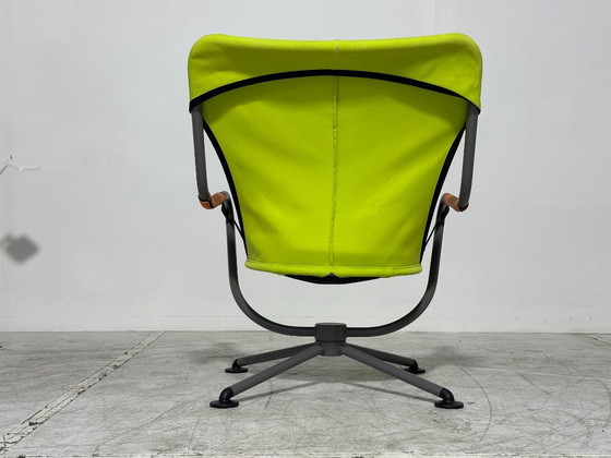 Fauteuil Vitra Waver - Konstantin Grcic - vert, gris, orange - fauteuil pivotant - hors production (photo 3 of 6)
